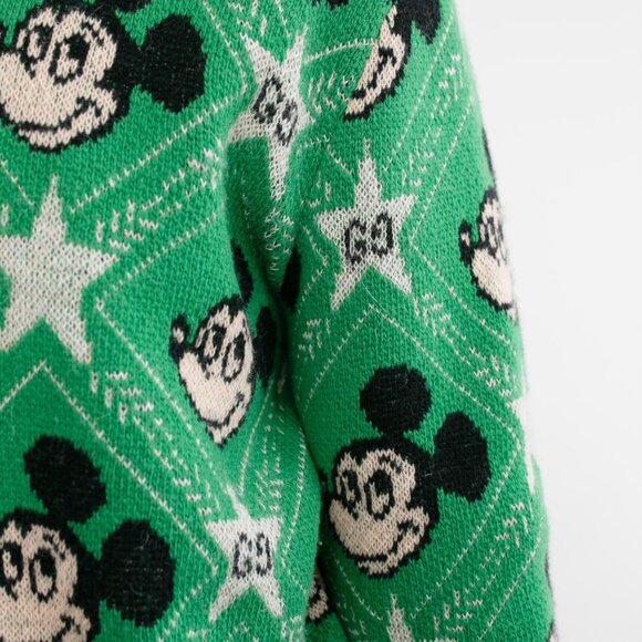Gucci x Disney Mickey Mouse Green Logo Sweater Size Large - Picture 5 of 8